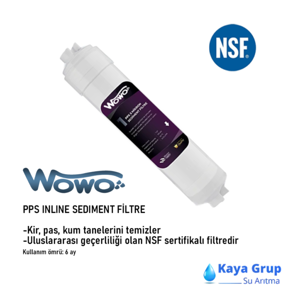 Wowo Inline Sediment Filtre